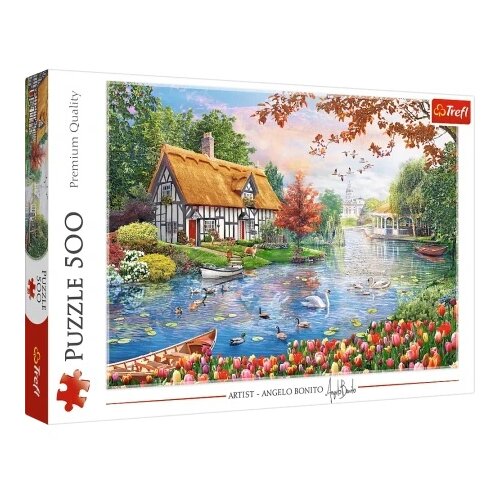 Tref line puzzle 500 pcs a quiet haven ( T37476 ) Cene