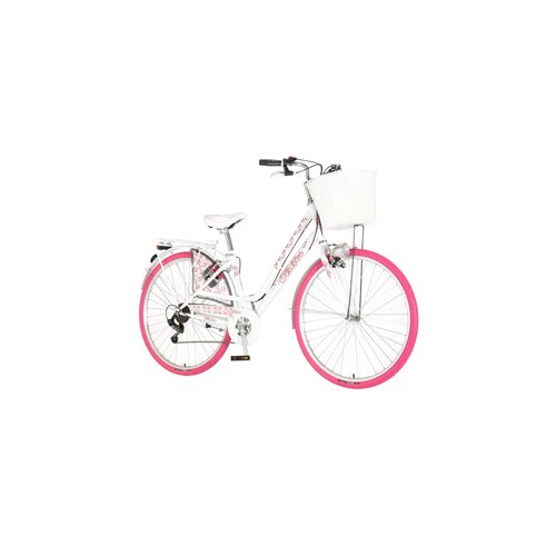 Visitor Bicikl fashion madeline 28" belo roze Cene