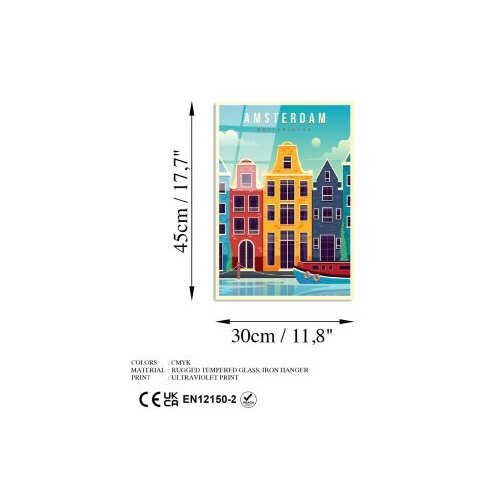Wallxpert Slika od kaljenog stakla 30x45cm Slike