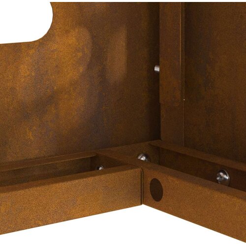 VidaXL Corten čelik Čelični materijal otporan na vremena 110 x 50 x 105 cm Slike