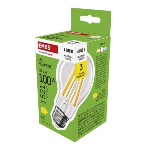 Emos zf5d63 sijalice Led sijalica filament a60 10,5w(100w) 1521lm e27 nw ( 3439 ) Cene