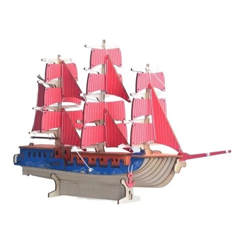  Čarolijashop 3d drvena slagalica - Evropski jedrenjak ( 128) Slike