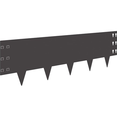 vidaXL Robovi trave 10 pcs 100 x 30 cm Jeklo Črna, (5000301058) Cene
