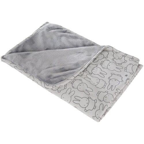 Roba Siva pamučna deka za bebe 80x80 cm Miffy – Cijene
