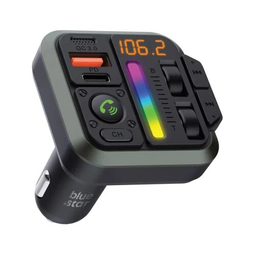Blue Star transmiter FM QC3.0 PD 20W AutoBeat MT04B black Cijene
