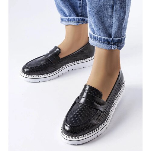 Gemre Black perforated Bloomsburg shoes Slike