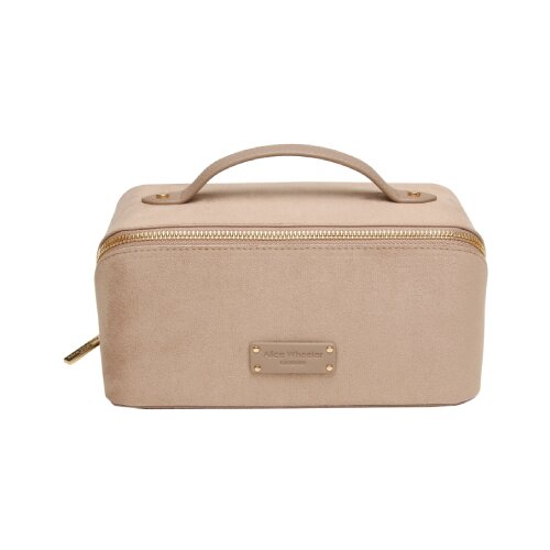 Fancy Metal Goods Ltd Alice Wheeler - Neseser - Suede Kensington, Train, Mink Cene