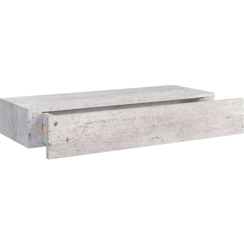 VidaXL zidne police s ladicama 2 kom boja betona 60 x 23,5 x 10 cm MDF Slike
