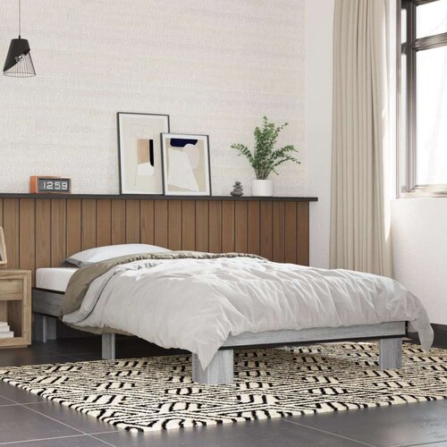 VidaXL Okvir za krevet boja hrasta 75 x 190 cm od konstruiranog drva Slike