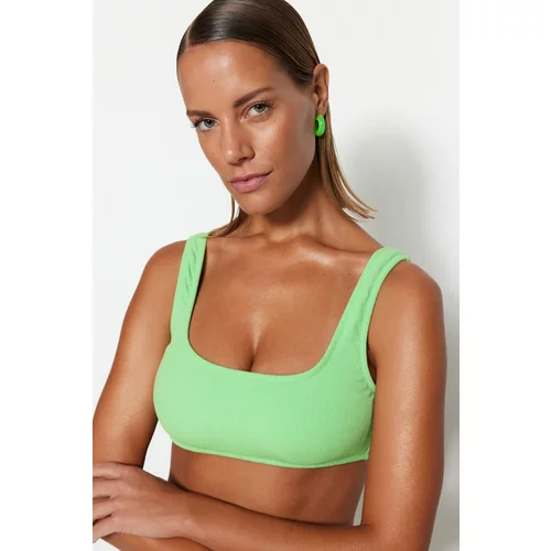 Trendyol bikini top - green - textured