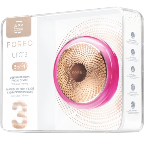 Foreo ufo 3 pametna naprava za hidracijo obraza, fuchsia Slike