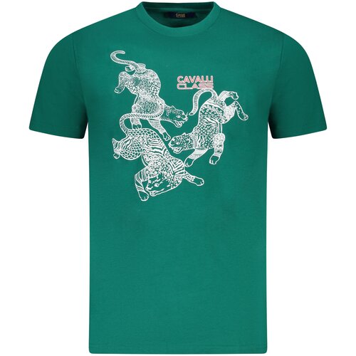 Cavalli Class SHORT SLEEVE T-SHIRT MEN GREEN Cene