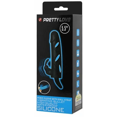 Pretty Love 2019 Penis sleeve with Ball Strap Black
