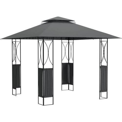 vidaXL Paviljon s streho antracit 300x300x270 m jeklo, (20601037) Cene