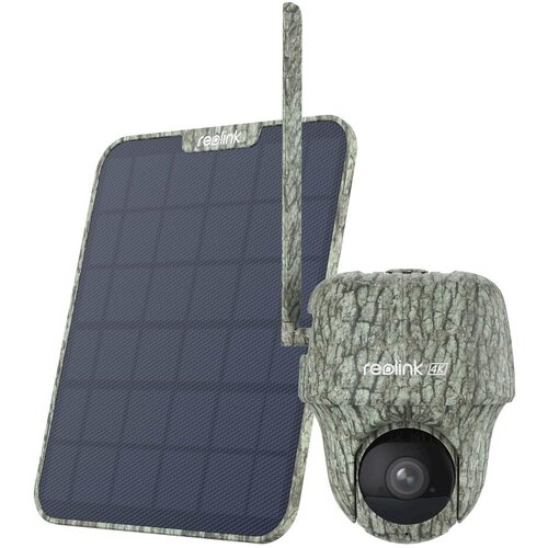 Reolink Go Series G450 with Solar Panel 2 - 4K 4G LTE PT Wildlife Cam, Animal Detection &amp;amp; Recognition, 360&amp;deg; View, 32GB microSD card Slike