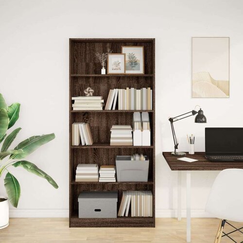 vidaXL Regal za knjige boja hrasta 80x24x176 cm konstruirano drvo Cene