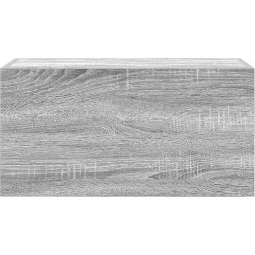  Kupaonski zidni ormarić sivi Sonoma 60x25x30 cm izrađeno drvo Slike
