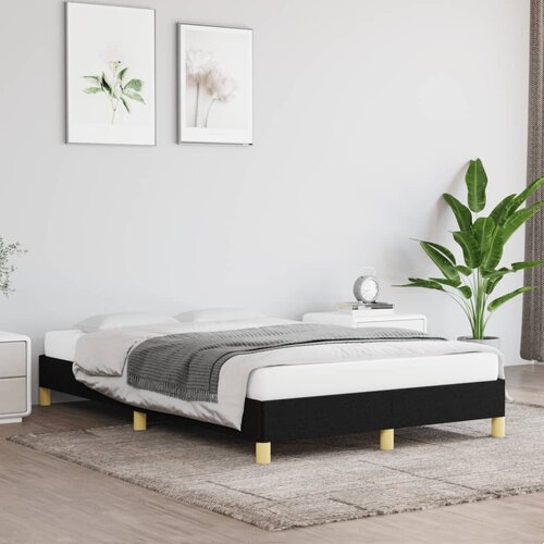 Furnova Posteljni okvir brez vzmetnice črn 120x190 cm blago, (21938944) Slike