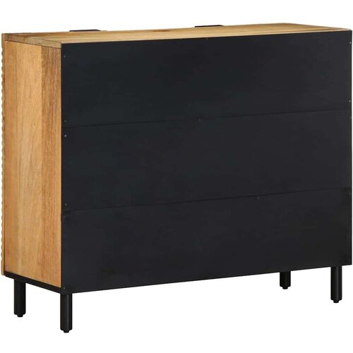  Komoda smeđa 90x33x75 cm Puno drvo Mango Slike