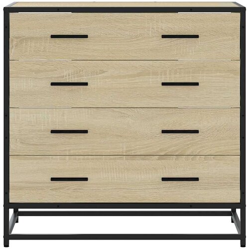 vidaXL Omarica s predali sonoma hrast 70x41x70 cm konstruiran les Cene