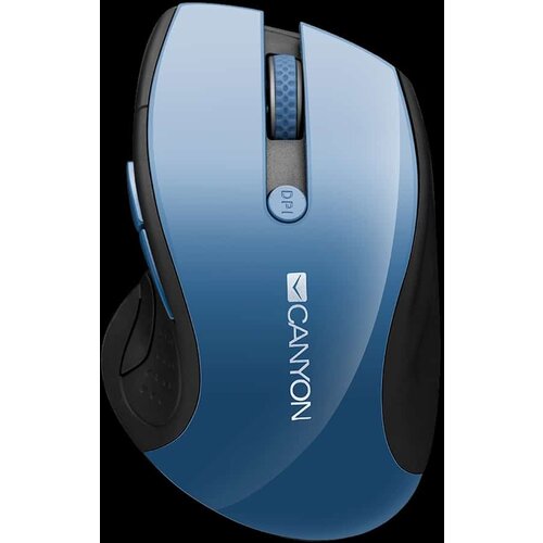 Canyon MW-01 2.4GHz wireless mouse with 6 buttons optical tracking &amp;ndash; blue LED DPI 1000/1200/1600 Slike