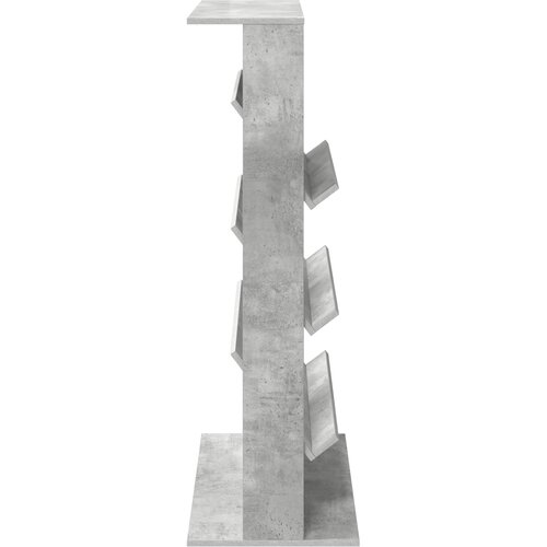  Polica za časopise s policom Betonski sivi 70 x 41 x 126 cm Slike