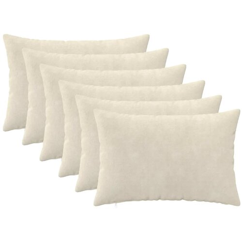  Jastuk s jastukom HEERLEN 6 kom. Krem Mikrofibra Flis - Krem 30 x 50 cm 6 Cijene