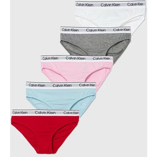 Calvin Klein Underwear Otroške spodnje hlače 5-pack roza barva