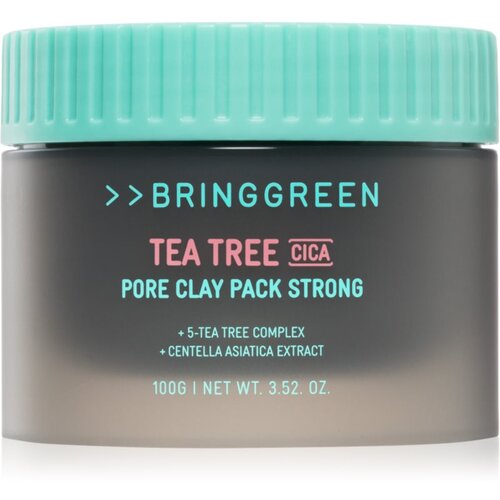 BRINGGREEN Tea Tree Cica Pore Clay Pack Strong kremasta maska za masno lice sklono aknama 100 g Cijene