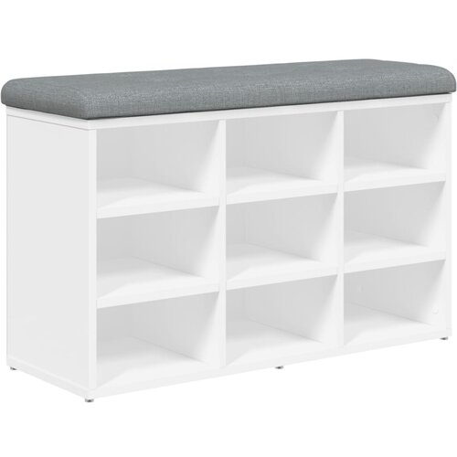 Maison Chic Klop za čevlje - Sedež za čevlje bela 82x32x50 cm inženirski les, (21776630) Slike