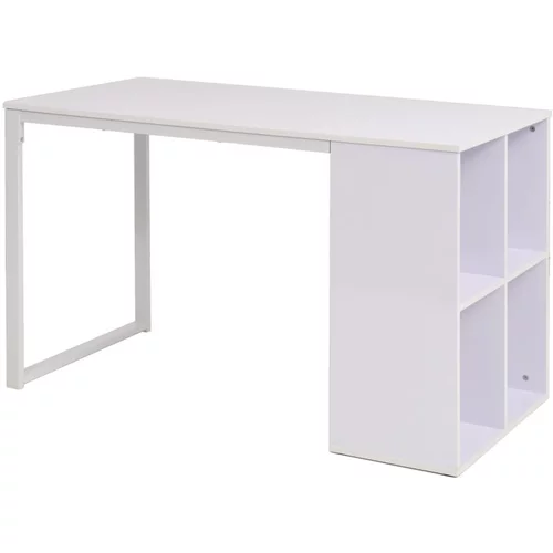 Pisalna miza 120x60x75 cm bela