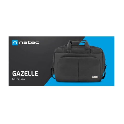 Natec GAZELLE, 15.6" Laptop Bag, Black Cene