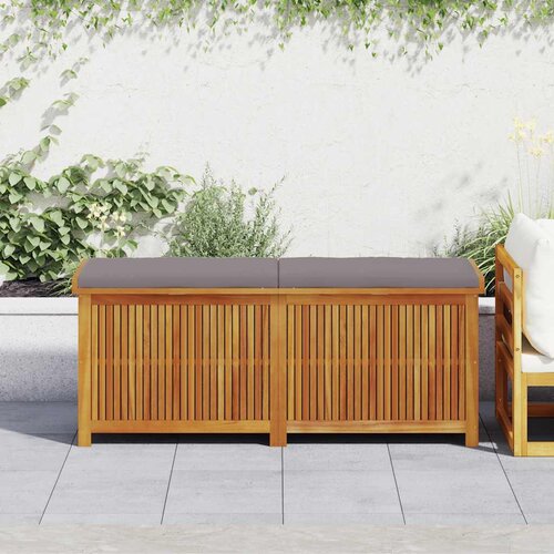 vidaXL Zunanja škatla za blazine 150x50x60,5 cm trden les jelke Cene
