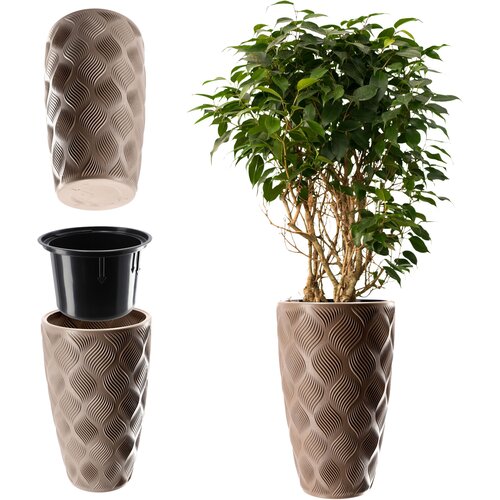KADAX cvetlični lonec z vložkom 48 cm pokrov za cvetlični lonec plastika visok, (5000353390) Slike