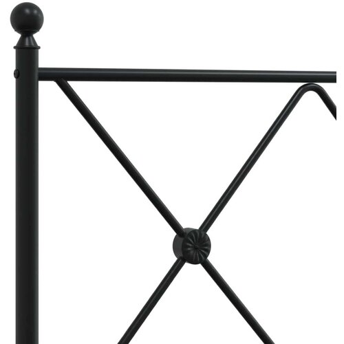  Metalno uzglavlje crno 100 cm Slike