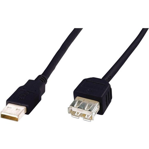 Digitus USB 2.0 podalj&scaron;ek [1x mo&scaron;ki konektor USB 2.0 tipa A - 1x ženski konektor USB 2.0 tipa A] 5 m črna USB kabel USB 2.0 USB-A vtič, USB-A, (20421758) Cene