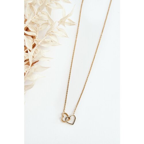 Kesi Delicate chain with gold hearts Slike