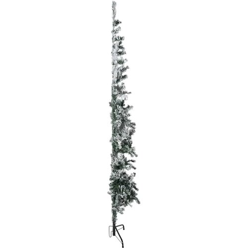  Tanka umjetna polovica božićnog drvca sa snijegom 240 cm Slike