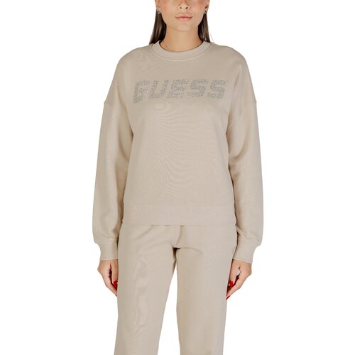 Guess PRIMULA RHINESTONES CN SWEATSH V5YQ12 KCRP0 Bež Slike