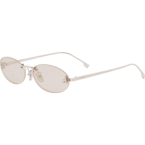 Fendi First Crystal Rose Oval Sunglasses ONE SIZE (54) Zlata/Roza Slike