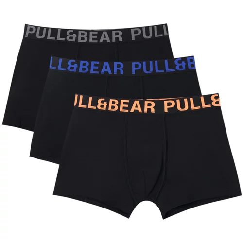 Pull&Bear Bokserice plava / siva / narančasta / crna