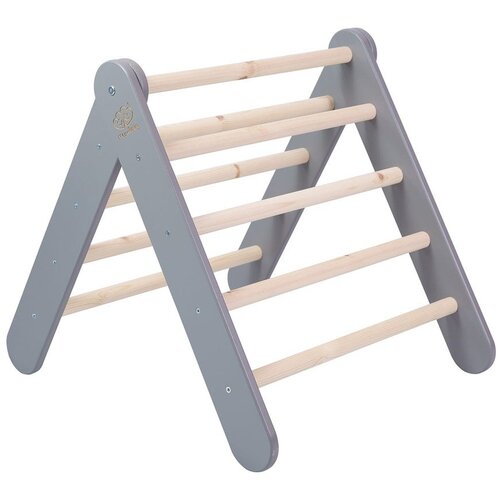 MeowBaby Trokut od sive borovine 60x60x60 cm Montessori - Cijene