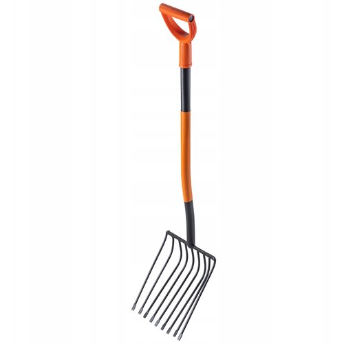 KADAX Zatrepne vile za kamenje in drobljenec 9-zobne kovinske močne vrtne 124 cm, (5000346803) Cene