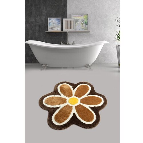 Lessentiel Maison Rjava kopalni&amp;scaron;ka preproga &amp;oslash; 90 cm Flower &amp;ndash; Slike