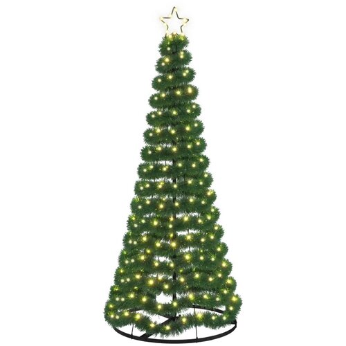  LED božićno drvce od folije s postoljem EKENAS 180 cm - Topla bijela 180 cm Slike