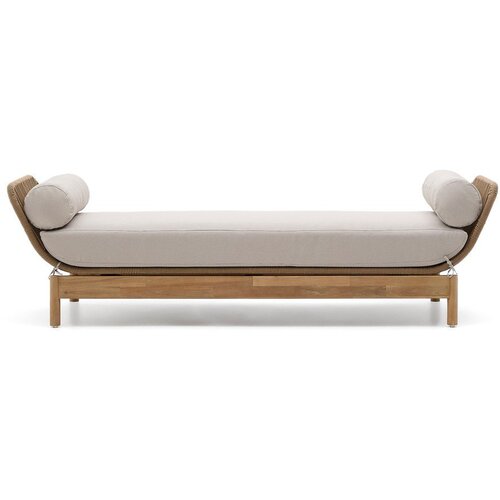 Kave Home Vrtna sofa od masivnog bagrema u prirodnoj boji Catalina – Cene