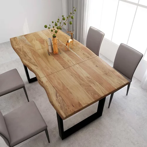 vidaXL Jedilna miza 180x90x76 cm trden akacijev les