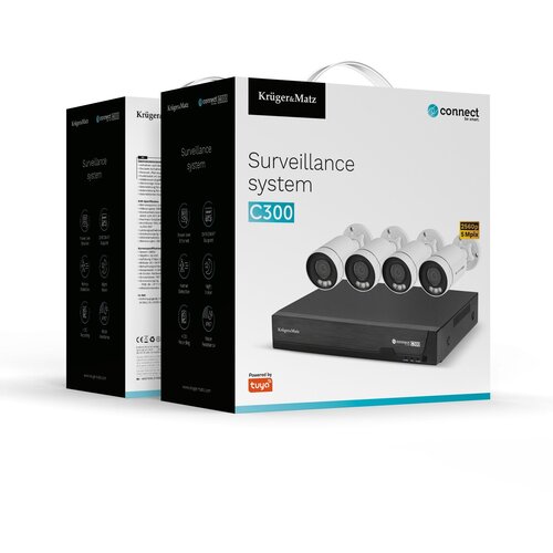  Kruger&amp;amp;Matz Connect C300 IP video nadzor 4 kamere 5 MP PoE Slike