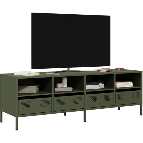 vidaXL TV ormarić maslinastozeleni 135 x 39 x 43,5 cm čelični Cijene
