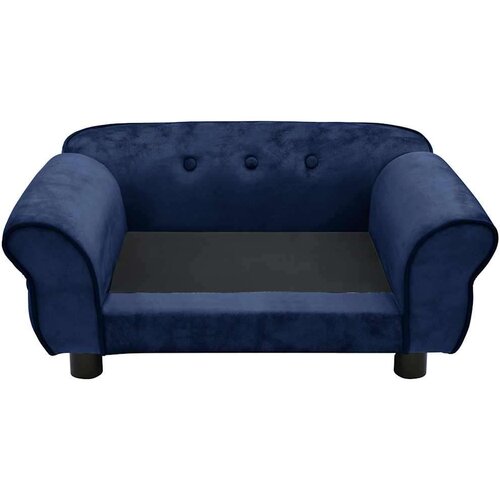 vidaXL Pasji kavč moder 72x45x30 cm iz pli&scaron;a, (20990068) Cene